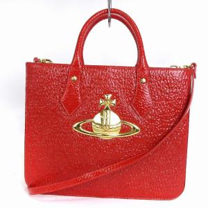 オーブ 2WAY ショルダーバッグ トート 斜め掛け エナメル シワ加工