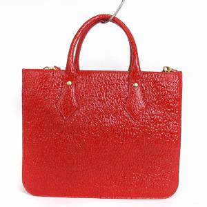 オーブ 2WAY ショルダーバッグ トート 斜め掛け エナメル シワ加工