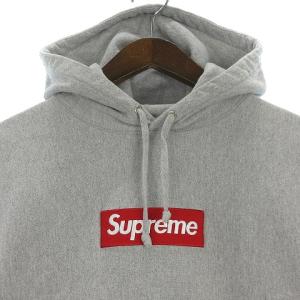 ボックスロゴフーディー パーカー S グレー（2022/06/21買取