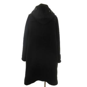 ELIZA DUFFLE COAT ダッフルコート ひざ丈 フード付き ウール 無地