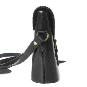 ショルダーバッグ クロスボディ レザー 本革 黒 ブラック 鞄（2024/06