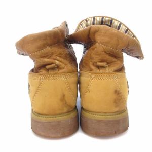 87074 ワークブーツ スエード レザー 切替 総柄 ブラウン 茶 9W 27.0