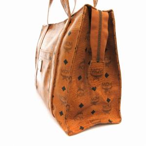 トートバッグ ハンドバッグ 皮革 レザー ロゴ 茶 ブラウン（2024/10/24