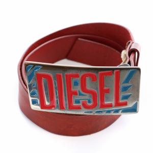 ベルト バックル ロゴ 赤 レッド（2023/03/14買取） - DIESEL