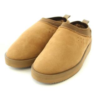 MOUTON SABO ムートンサボ スリッポン シューズ 厚底 スエード 切替