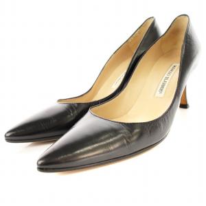 パンプス ポインテッドトゥ ハイヒール エナメル パテントレザー 36.5