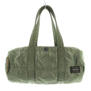 吉田カバン タンカー ドラムバッグ ミニボストン ロゴ カーキ 緑（2023