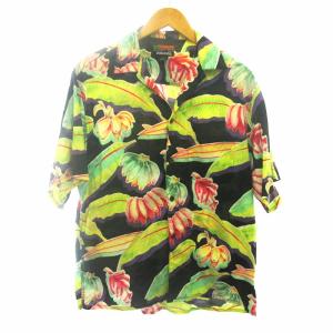 ヴィンテージ 80'S パタロハ アロハシャツ ブラックバナナ柄 M