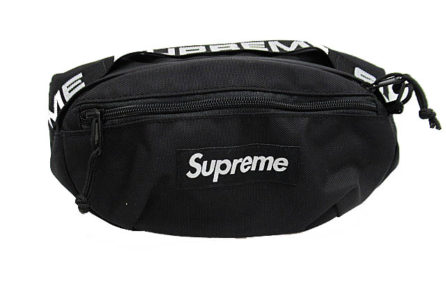 シュプリーム SUPREME 18AW Shoulder Bag ロゴ ショルダー バッグ 黒