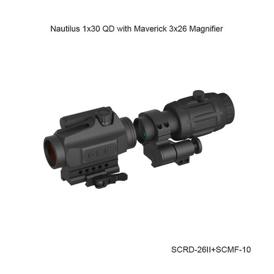 3MOA | Nautilus GenII 1x30 Red Dot Sight (SCRD-26II) | for Rifle