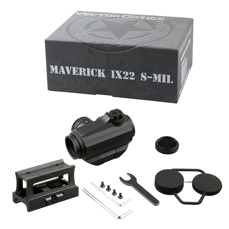 Compact | Maverick 1x22 Red Dot S-MIL for .223 & .308 Rifle | RUM