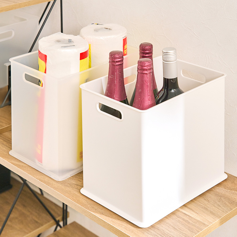 ホワイト、クリア予約販売(通常1ヶ月以内出荷) 収納ボックス ナチュラ