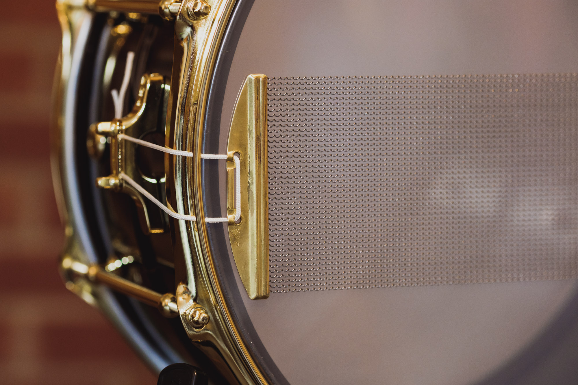 Chorus 8x14 Beaded Black Nickel Brass Snare Drum | Vertical Drum