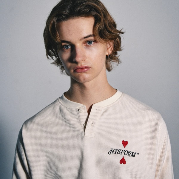 HENRY NECK WAFFLE L/S TEE | HYSFORM™ | VERTICAL GARAGE OFFICIAL