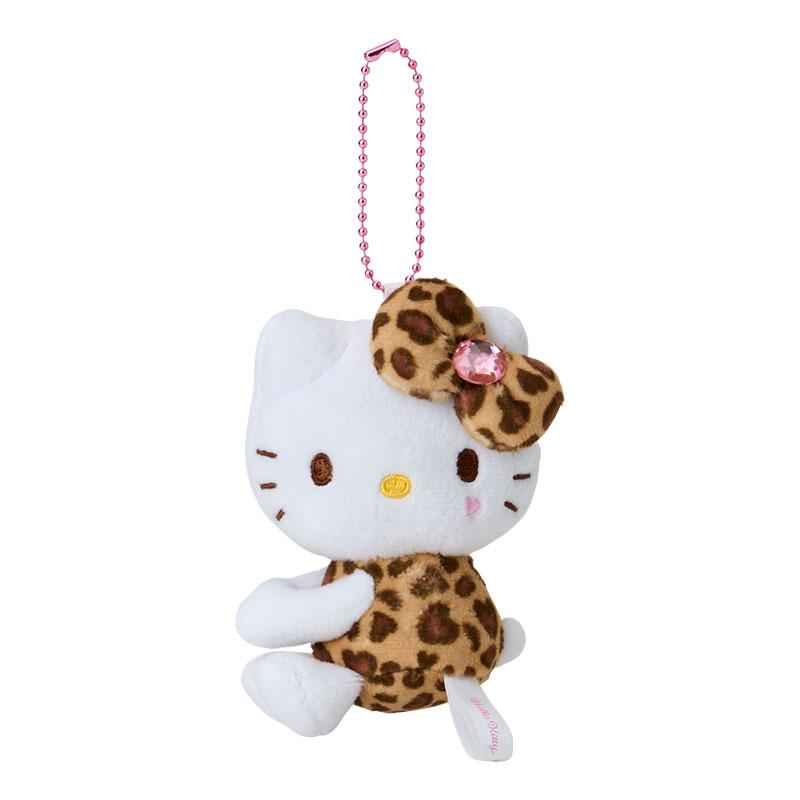 Hello Kitty Hug Plush Keychain Leopard GOGO GAL Collection Sanrio