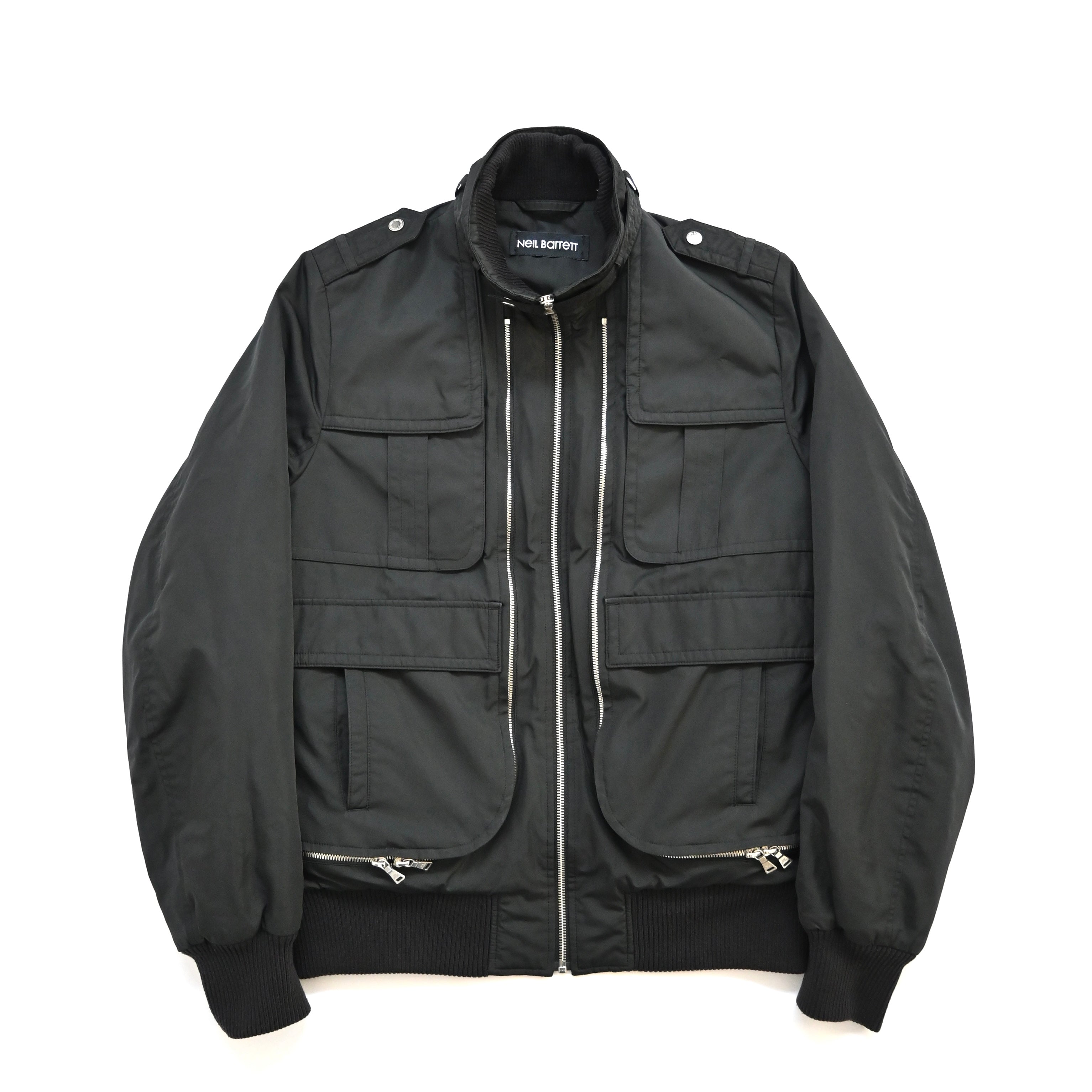 2000s neil barrett multi zipper nylon jacket S – vexed_store