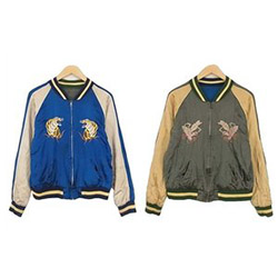 ヴィンテージ YKK ZIP 鷹 虎 刺繍 マルチカラー系を買取させていただき