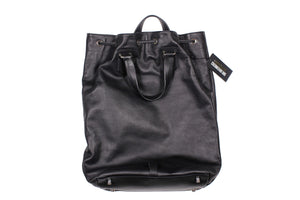 DIRK BIKKEMBERGS black leather tote bag – Vintage Carwen
