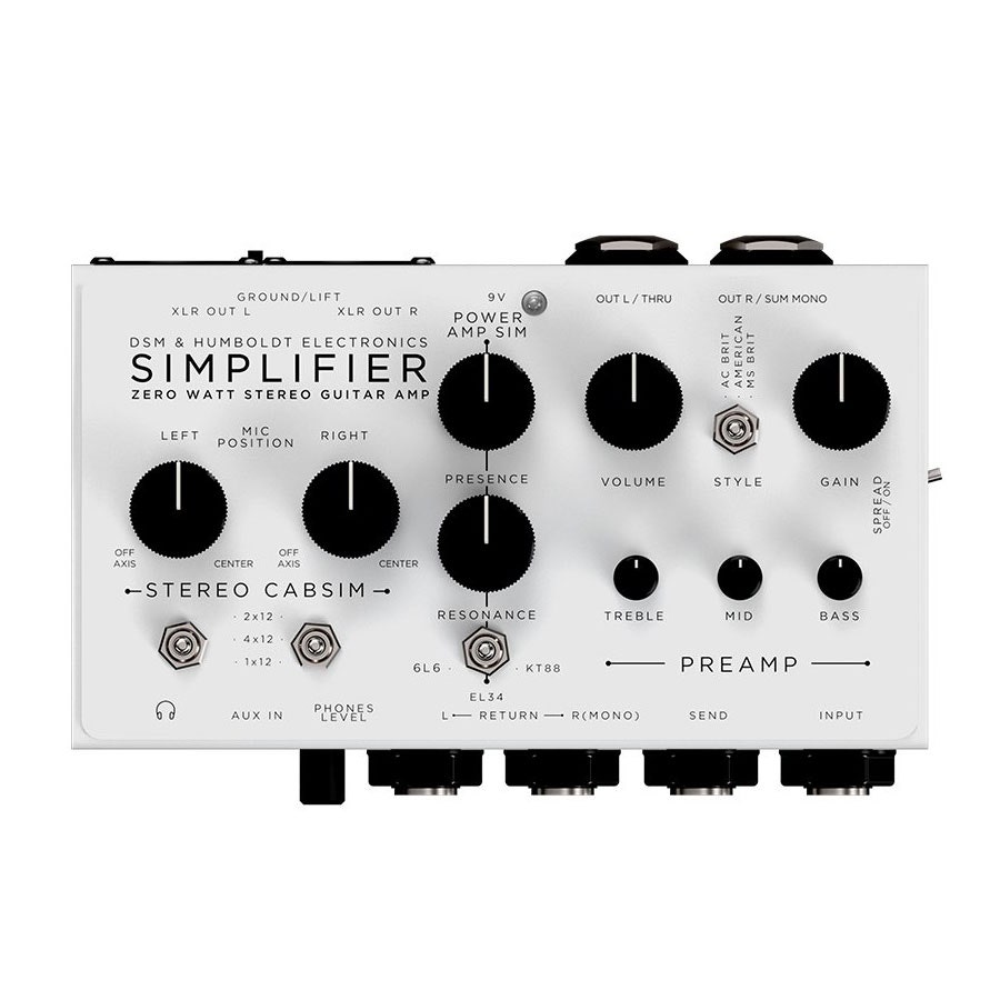 DSM & Humboldt Simplifier Zero Watt Amplifier and Cab Sim Pedal