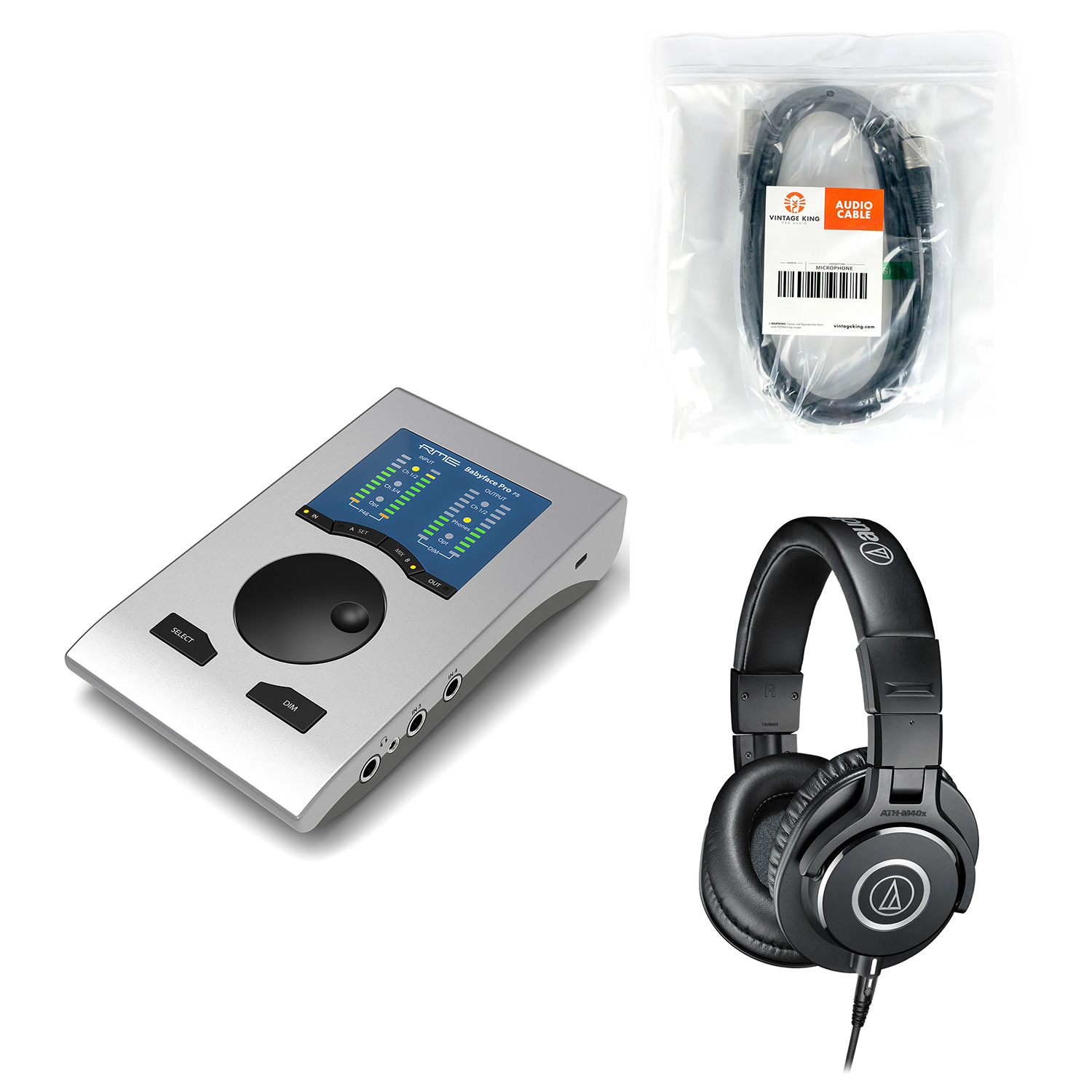 RME Babyface Pro FS USB Audio Interface with Headphones & Mic