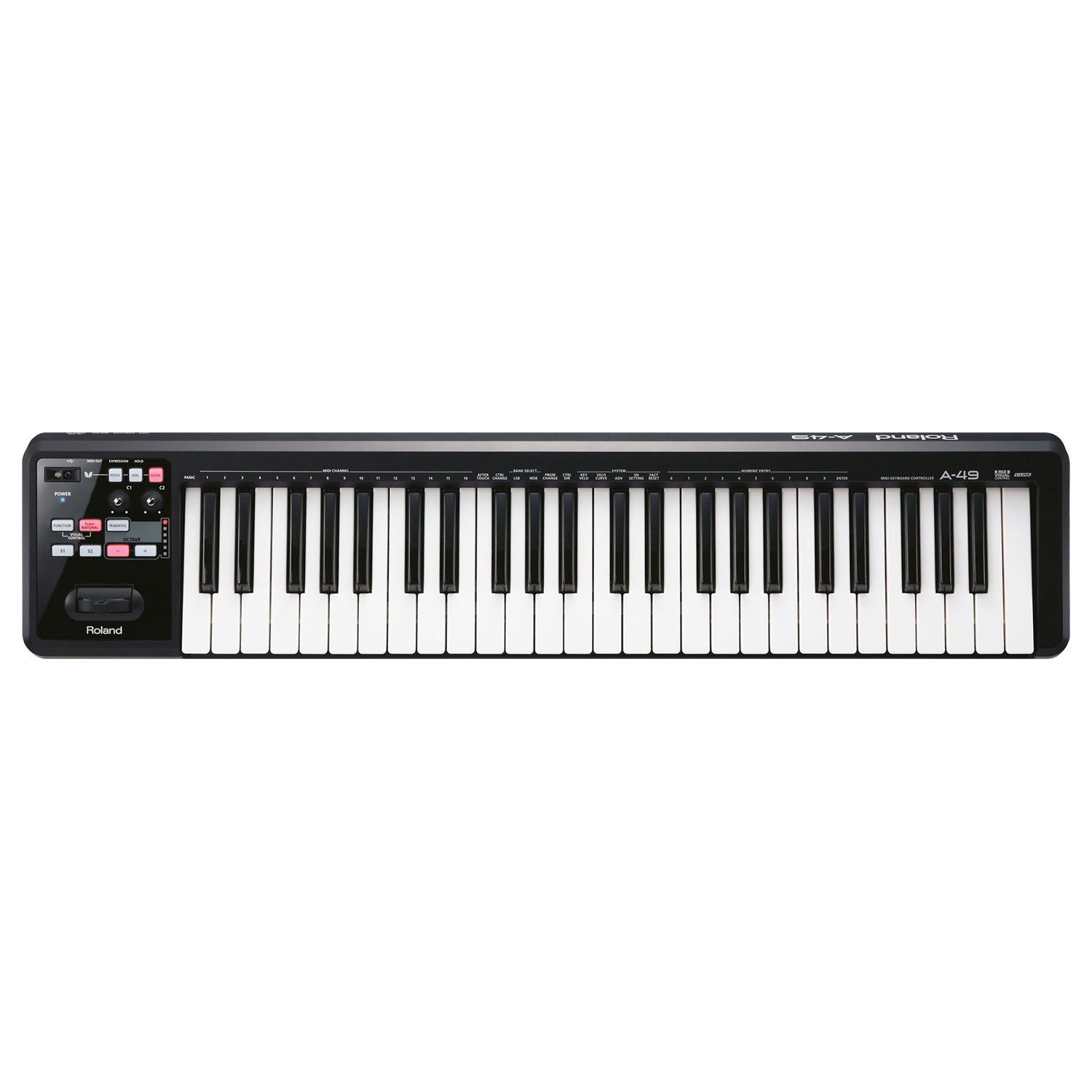 Roland A-49 MIDI Keyboard Controller - Black - Vintage King
