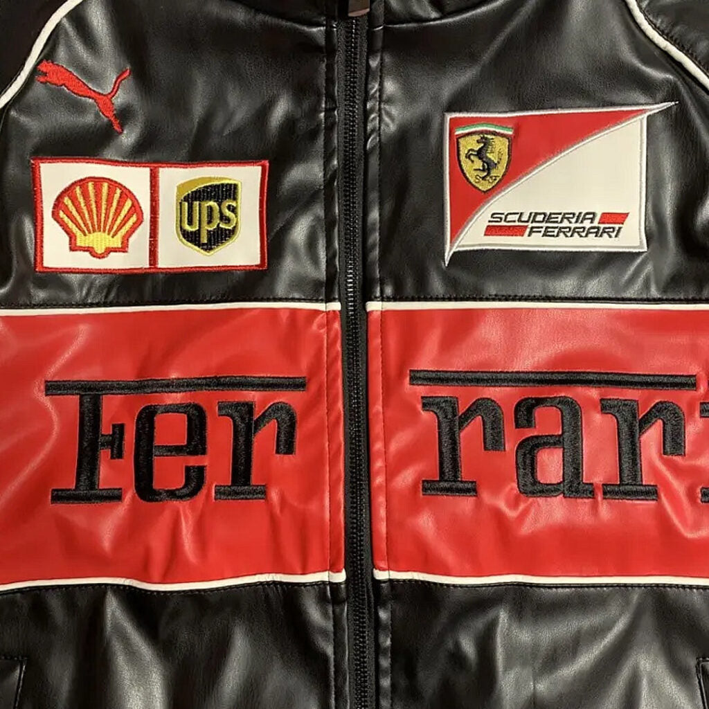 90's Vintage Scuderia Jacket – Leather Edition – Vintage