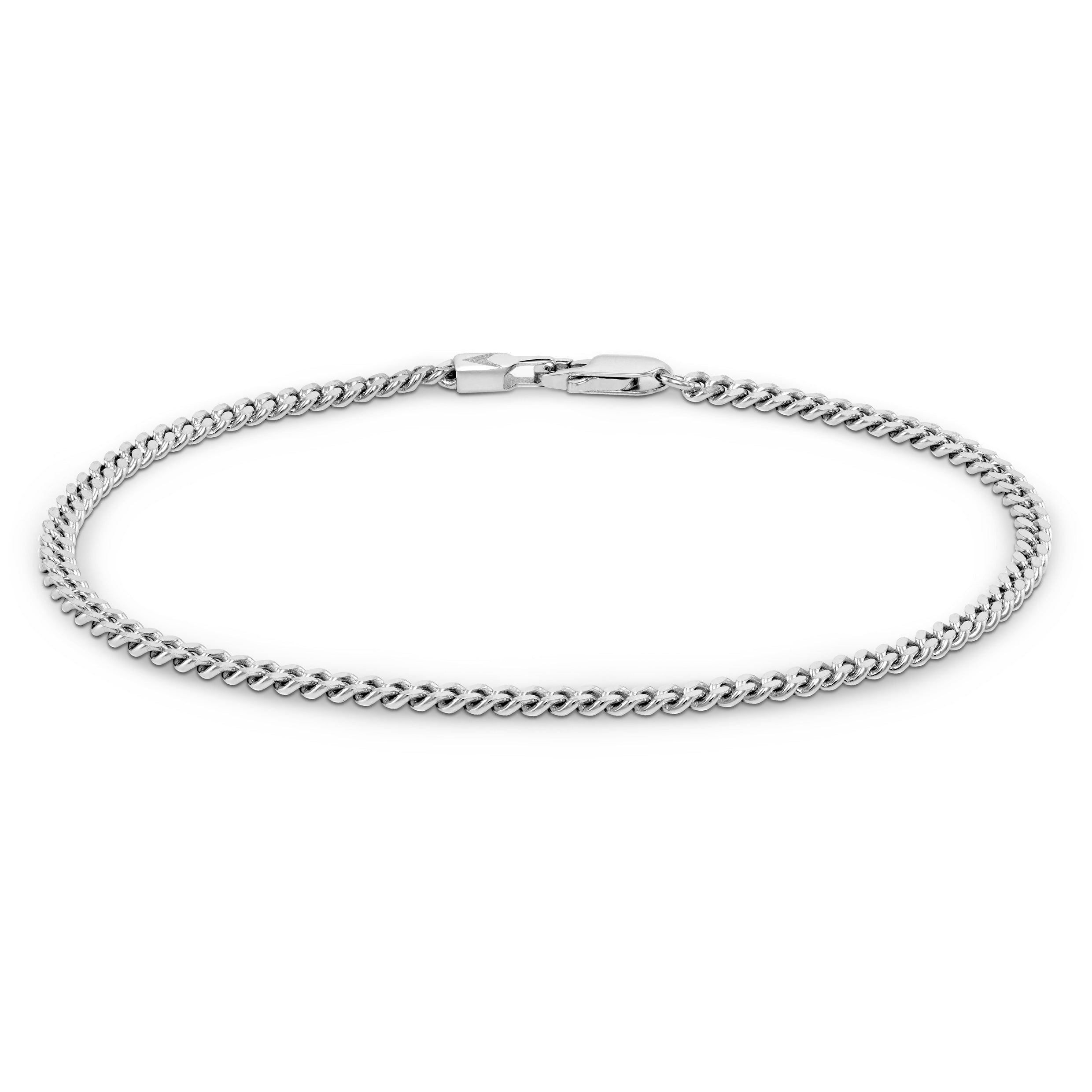 Men's Curb Chain Bracelet - Sterling Silver | Vincero Collective