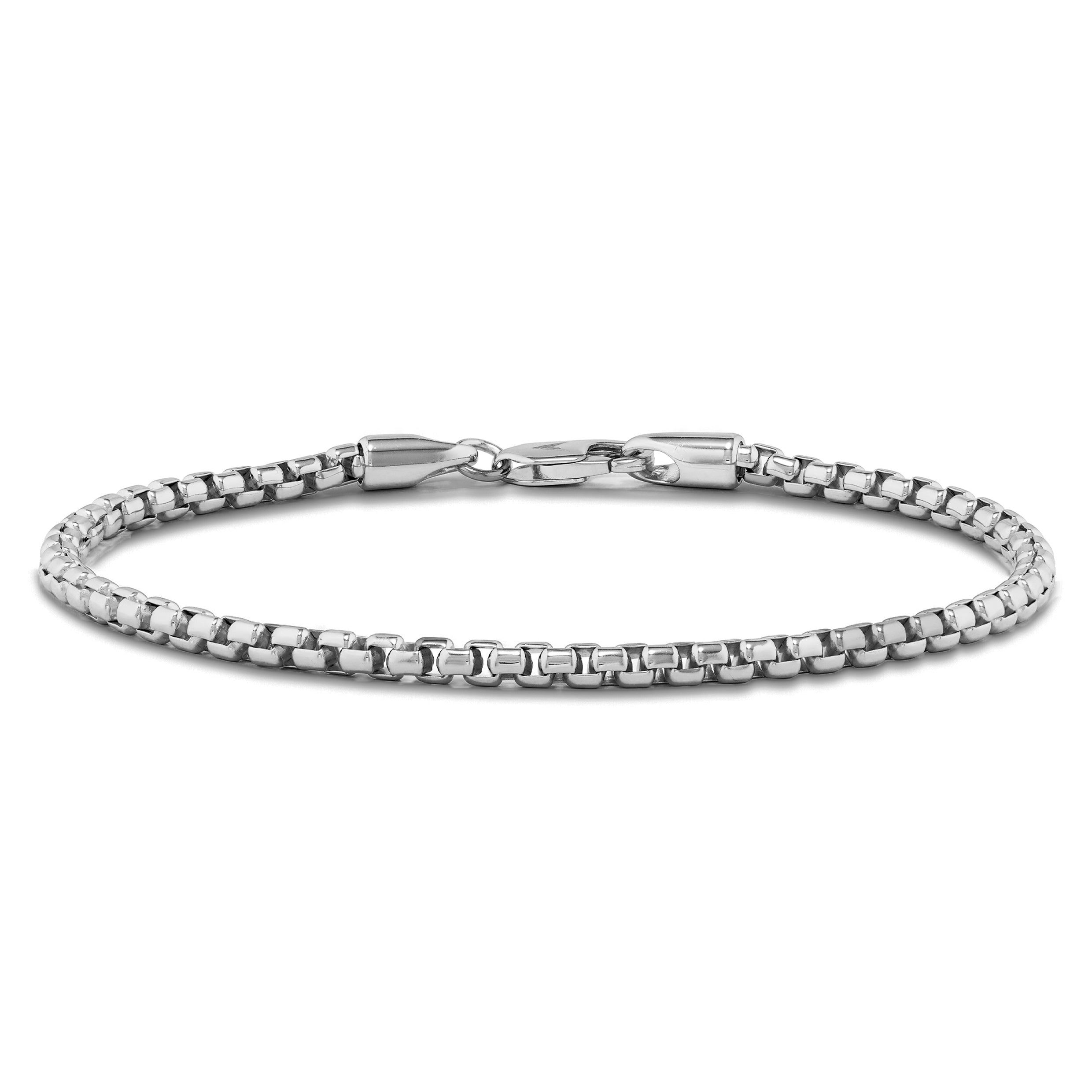 Men's Box Chain Bracelet - Sterling Silver | Vincero Collective