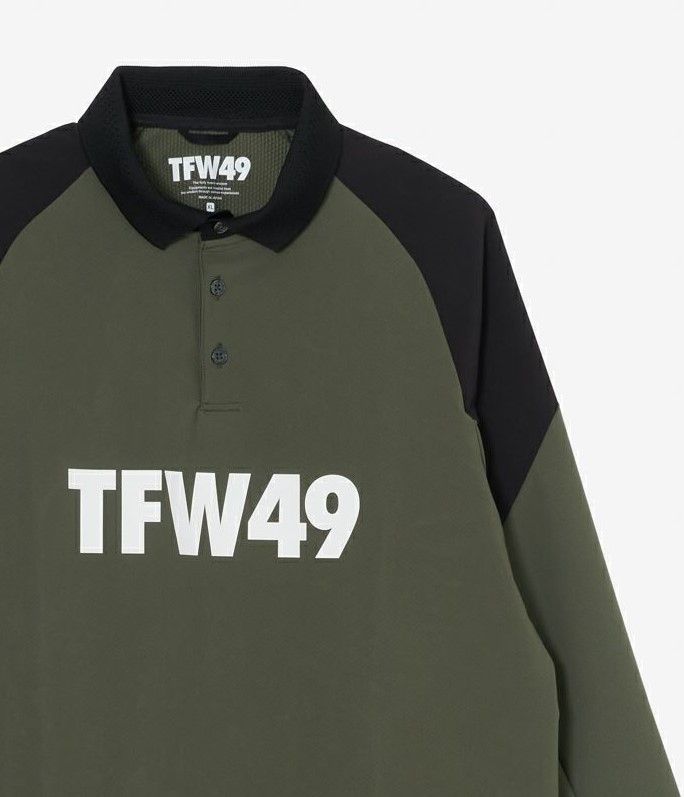 TFW49 - LONG SLEEVE POLO | ポロシャツ | カーキ | ブラック | メンズ
