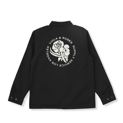 Circle core logo Back Print Coach`s Jacket – VIOLA & ROSES