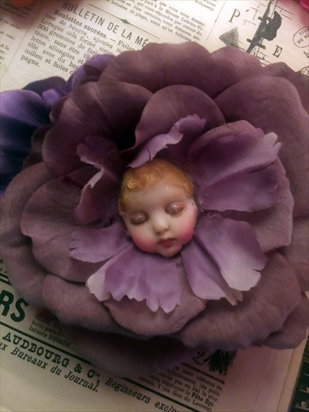 Mari Shimizu 「お花ちゃんブローチ」 淑女雑貨Toe Cocotte