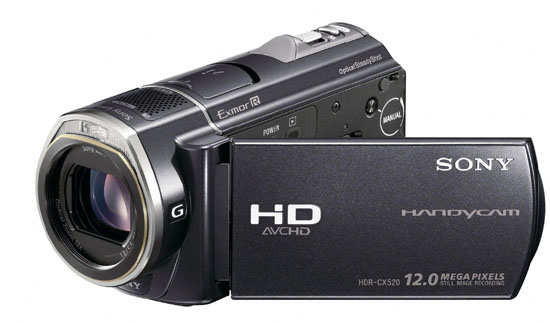手ブレ補正がさらに進化したソニーのAVCHDビデオカメラHDR-CX520V