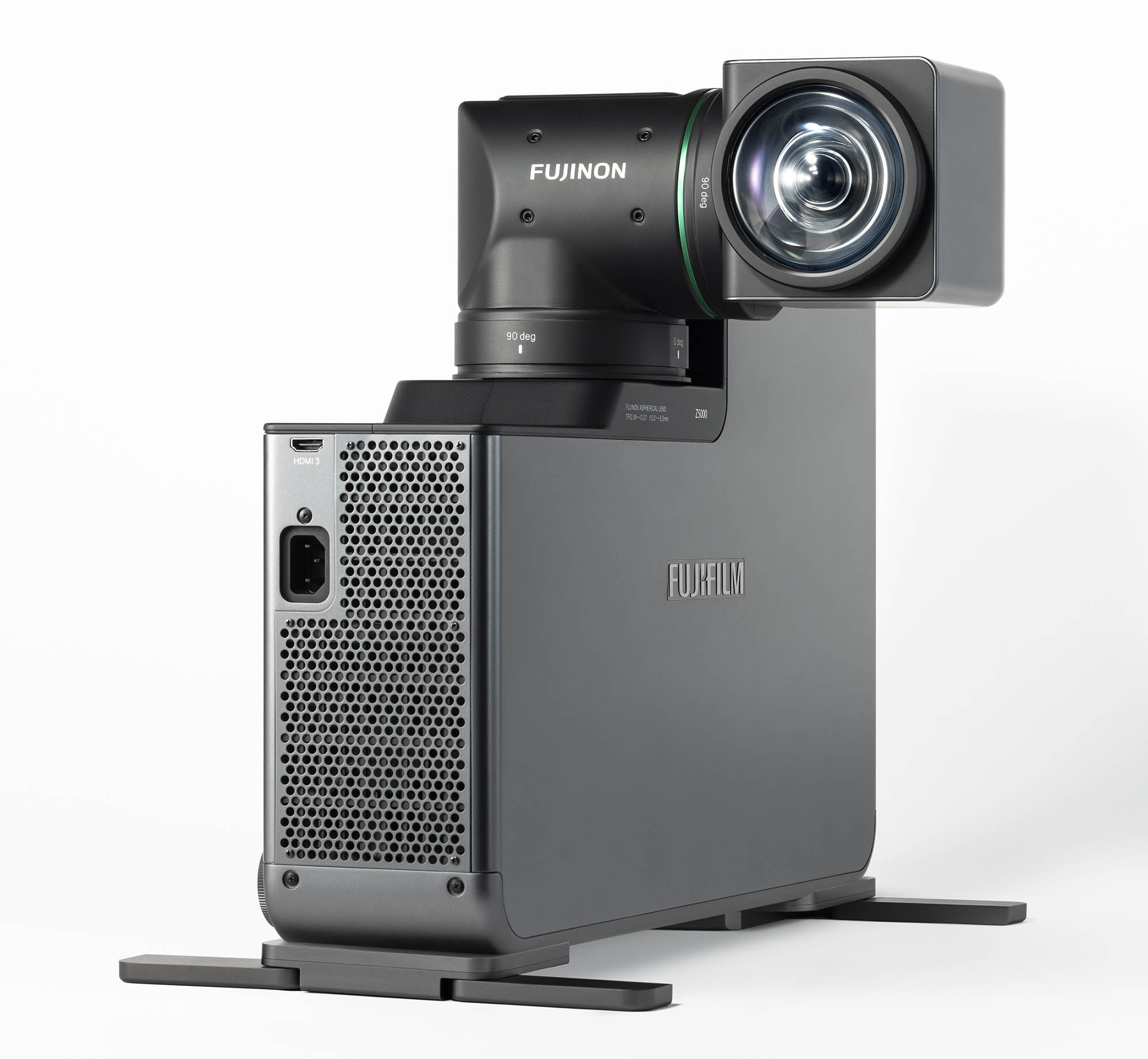 富士フイルムがプロジェクター市場に参入！ 屈曲型二軸回転機構レンズ