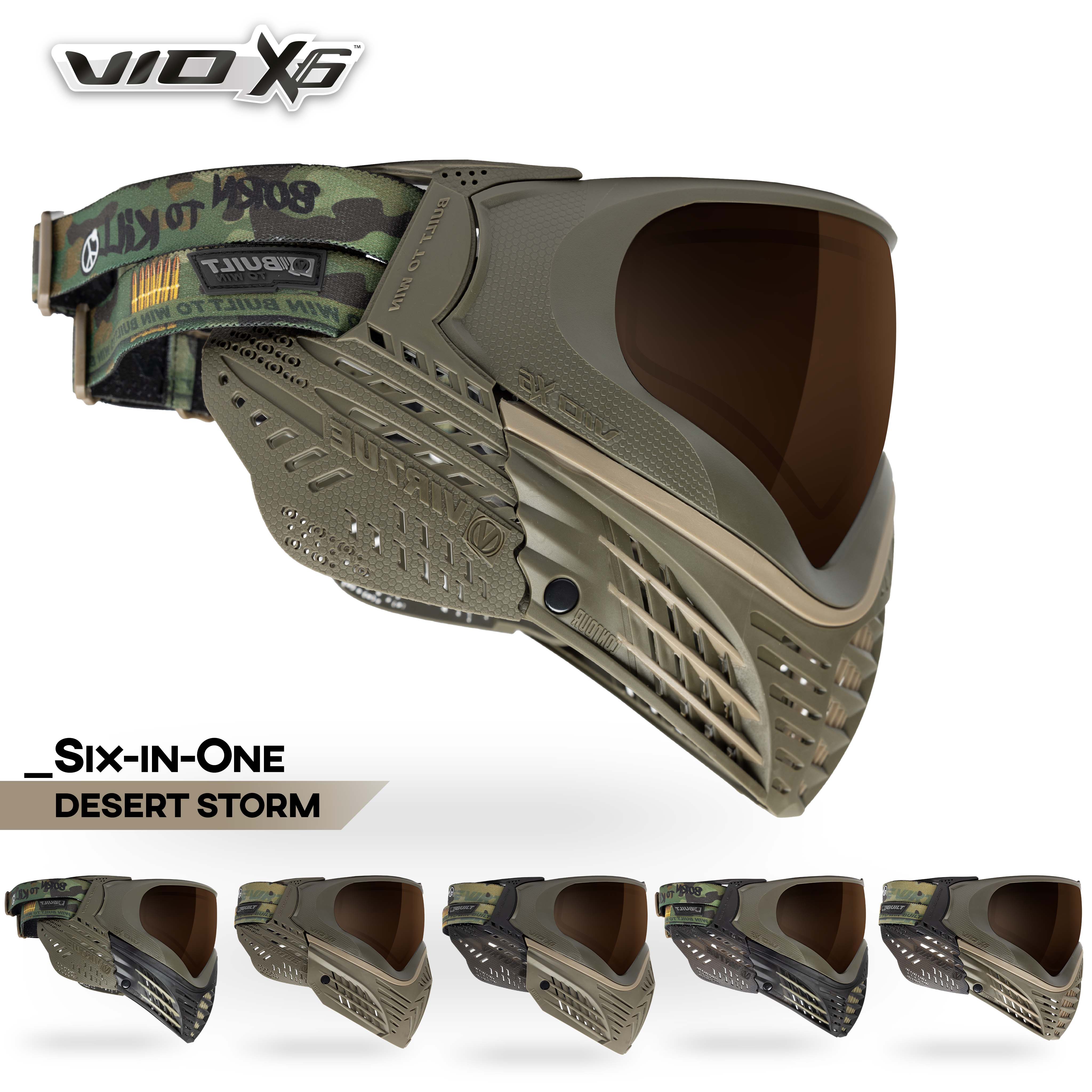 Virtue VIO X6 Goggle - Desert Storm – Virtuepb.com | Built to Win USA