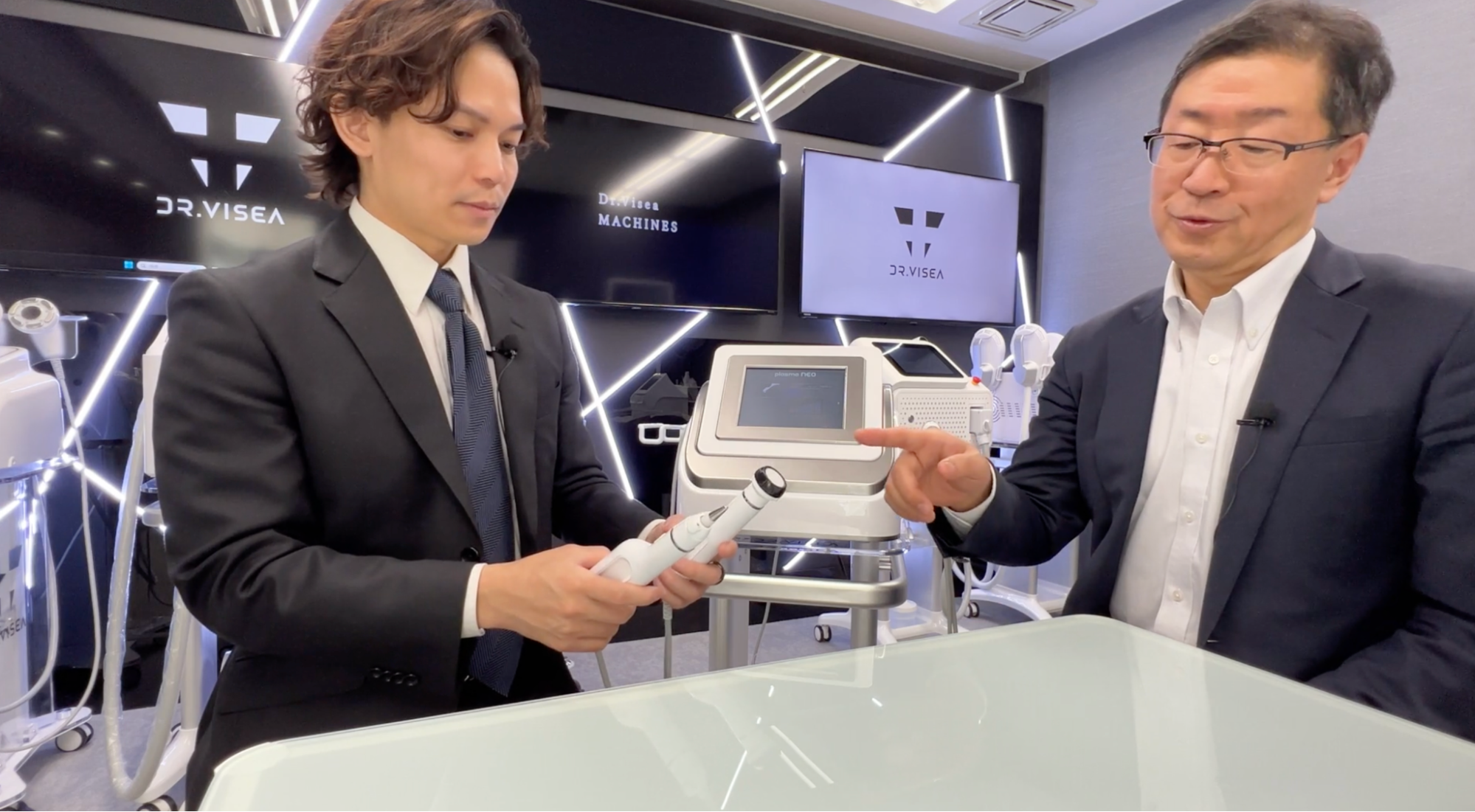 Dr.Viseaのプラズマ美顔器『シミプラズマネオ』ついて顧問教授に