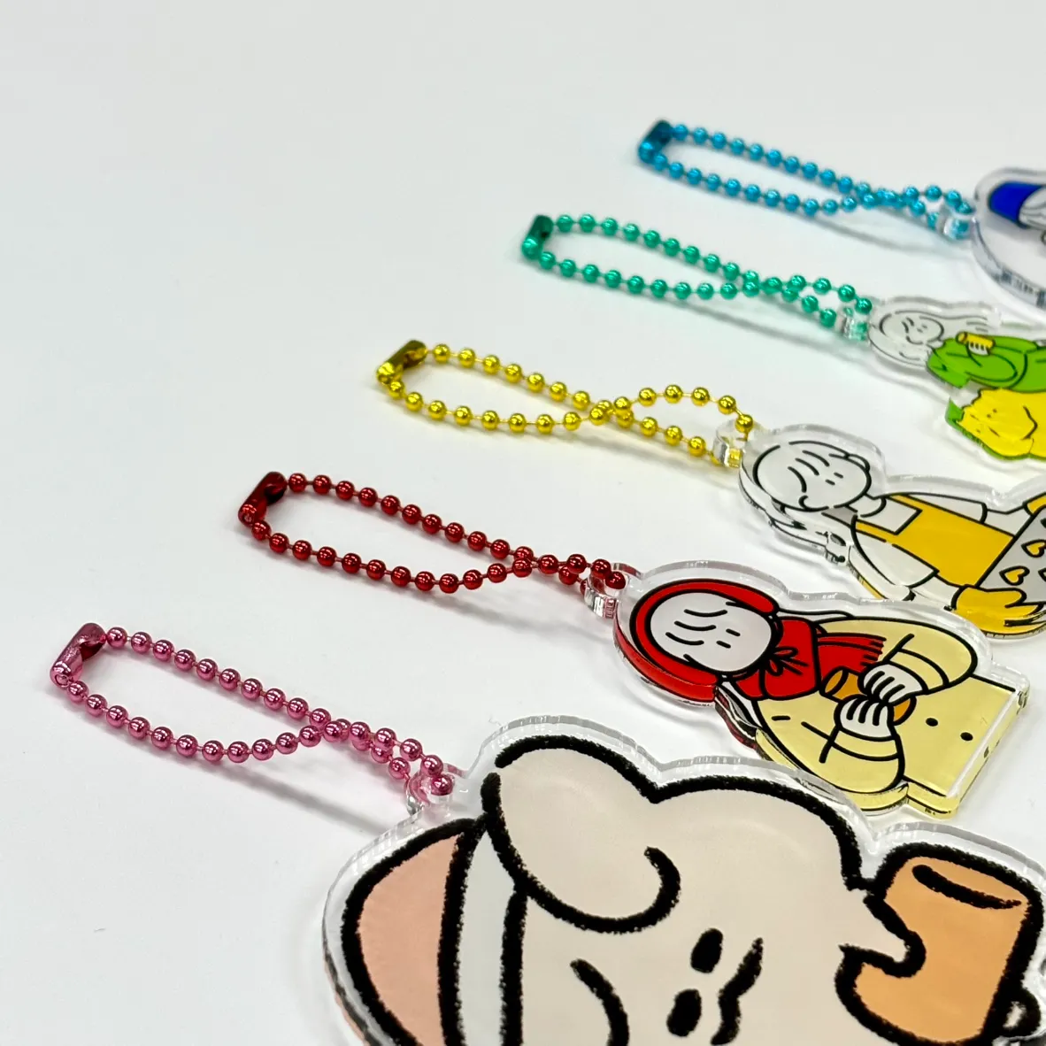 アクリルキーホルダー2連チャーム|アクキーの印刷・制作はビジプリ