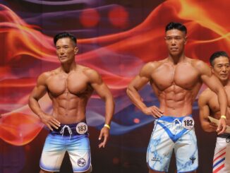 ビキニ、フィジーク、ボディフィットネスのマスターズクラス頂上決戦