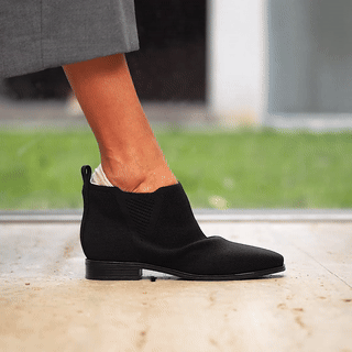 Ryan Slip-on] スクエアトゥ 撥水加工 スリッポン チェルシーブーツ