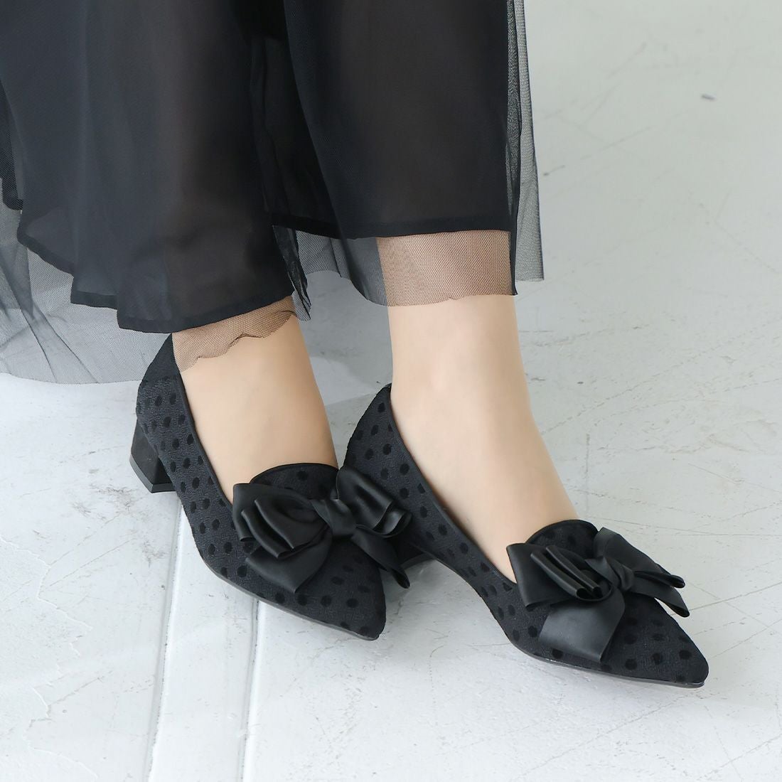 2026年春再販】ポインテッドトゥ7cmキレイめパンプスポインテッドトゥ