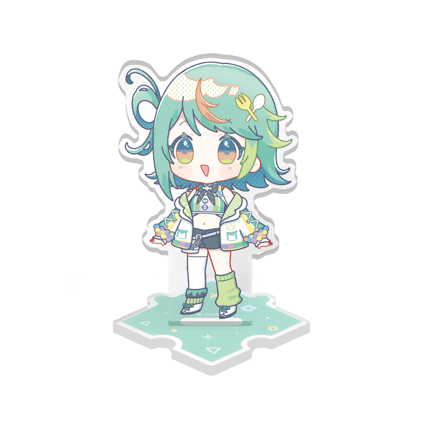 あおぎり高校 ぽぷらーと ミニアクリルスタンド ぷわぷわぽぷら