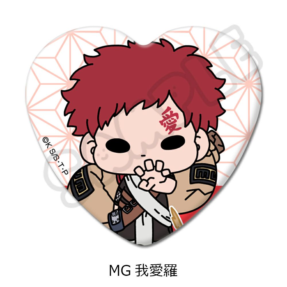 TVアニメ『NARUTO -ナルト- 』 ハート型缶バッジ | j-hobby Collection