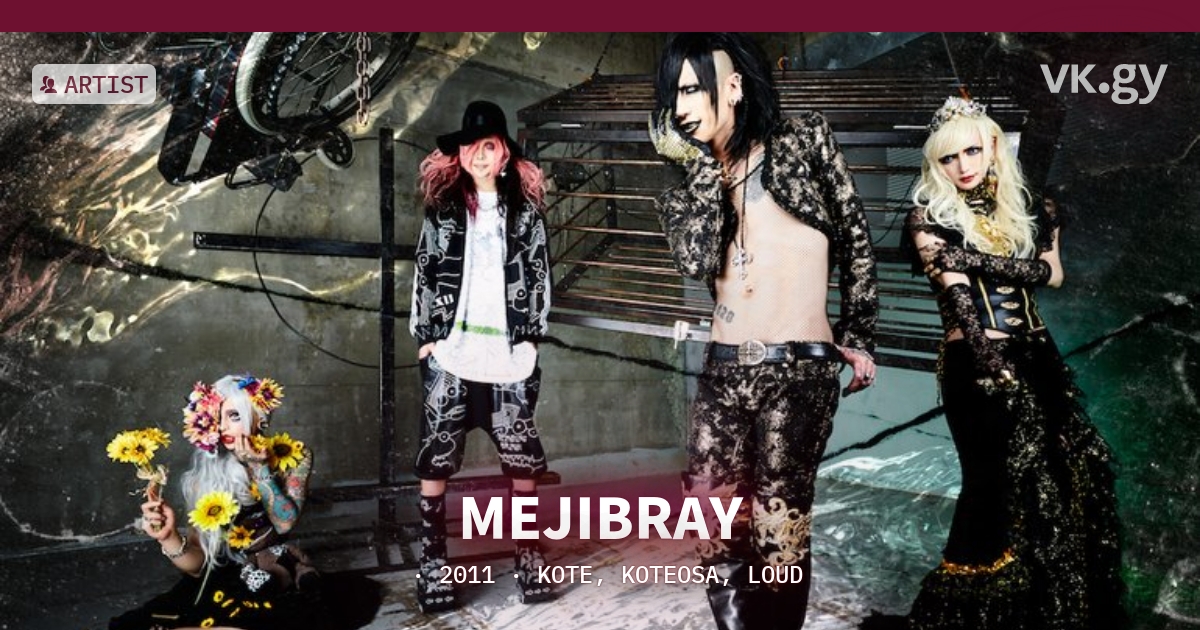MEJIBRAY profile | MEJIBRAYプロフィール | vkgy (ブイケージ)