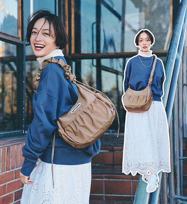 OUTDOOR PRODUCTS×LEE100人隊おでかけ部別注「可愛げ2wayギャザー