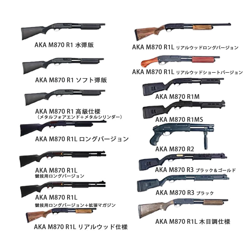AKA製 M870 レミントン ナーフ系 ショットガン風おもちゃ銃 排莢式