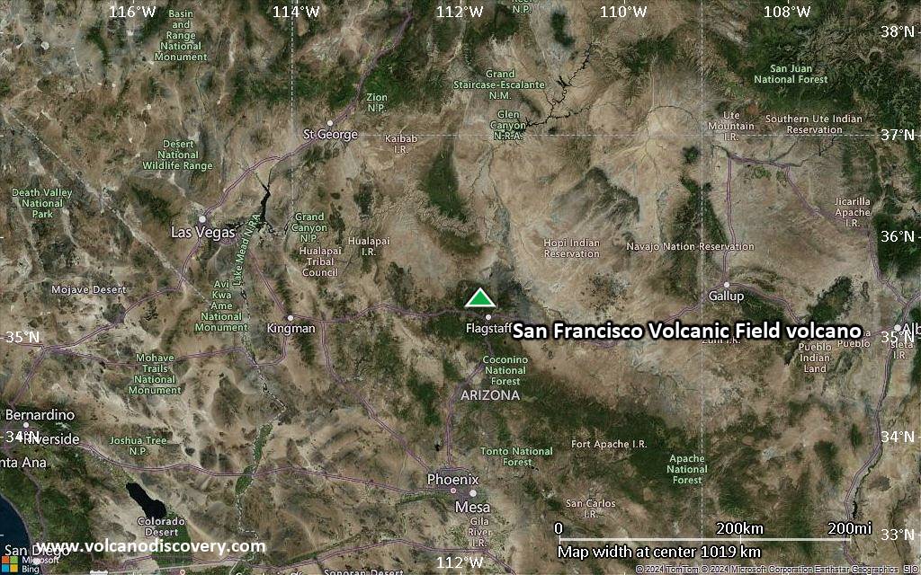 San Francisco Volcanic Field Volcano, Arizona (Canada and USA