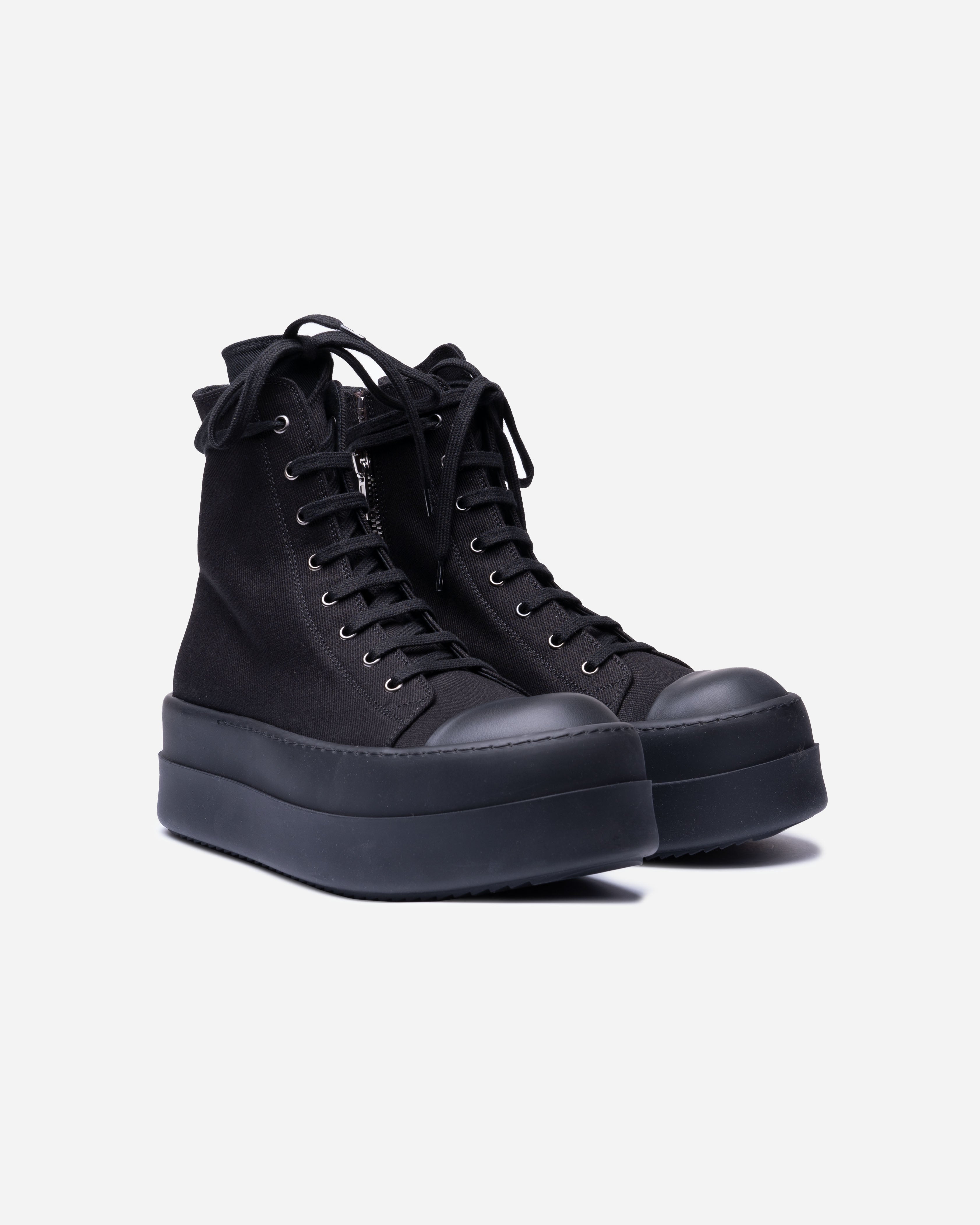 FW23 Rick Owens Double Bumper Black Sneakers – VORHE