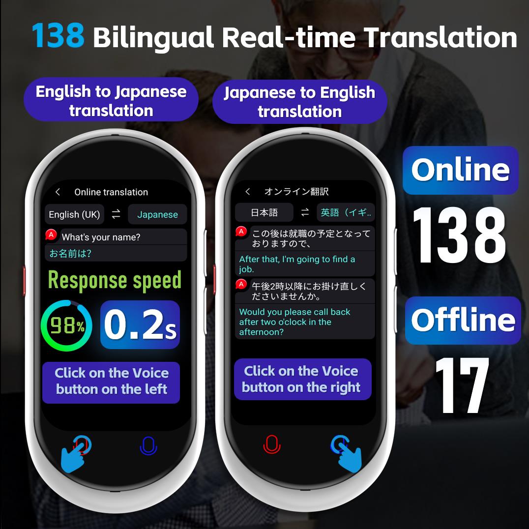 Vormor Z8 Language Translator Device 138 National Languages Intelligen