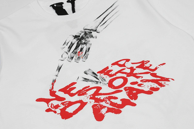 Vlone x Never Broke Again Bones T-shirt - Vloneai.com