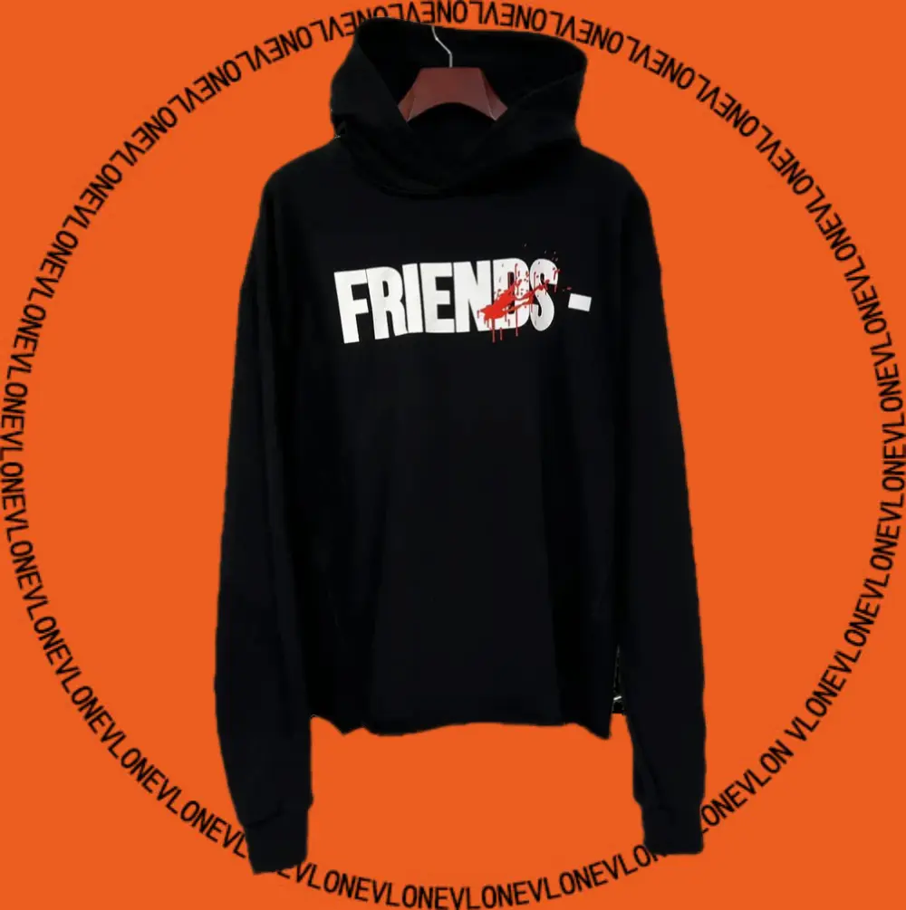 Vlone Friends First 48 Hoodie Black - Vloneai.com
