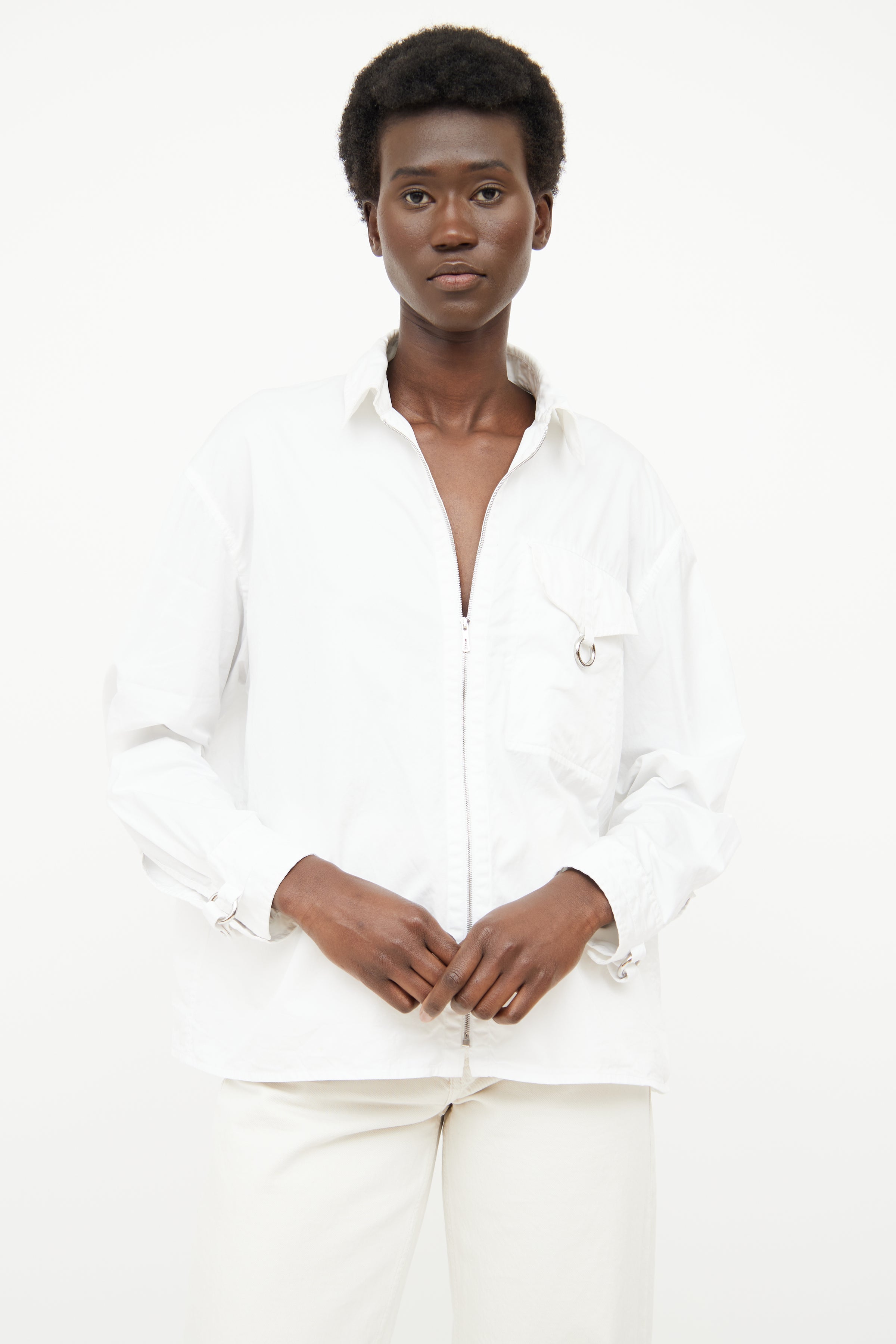 Hermès // Zip Cotton Long Sleeve Shirt – VSP Consignment